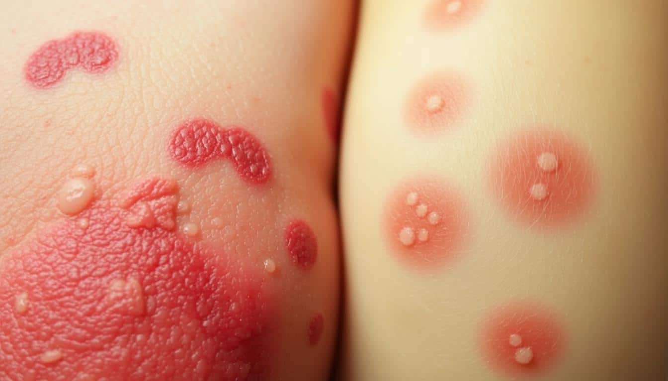 eczema vs shingles