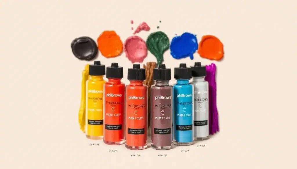 Generate an image of PhiBrows SUPE Microblading Pigment Collection