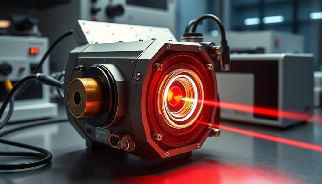 Generate an image of a picosecond laser device. Generate an image of a picosecond laser device.