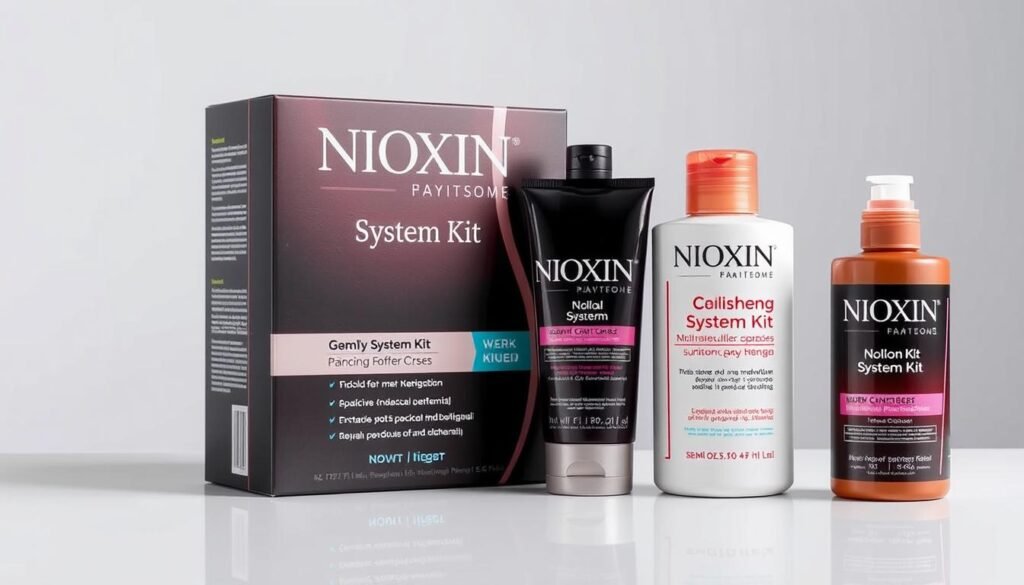 Generate an image of the Nioxin System Kit packaging