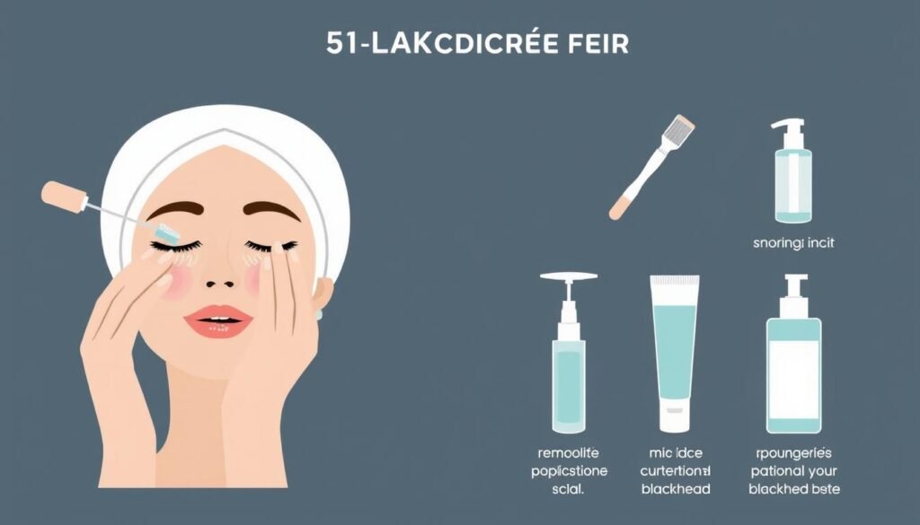 Image of a professional facial treatment for blackhead removal