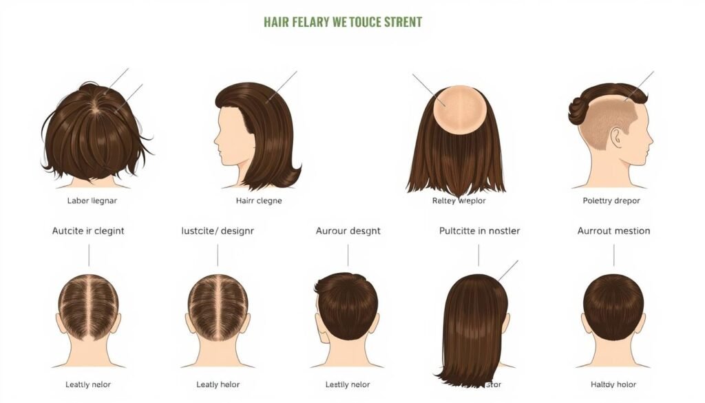 Image of different hair patch systems Image of different hair patch systems