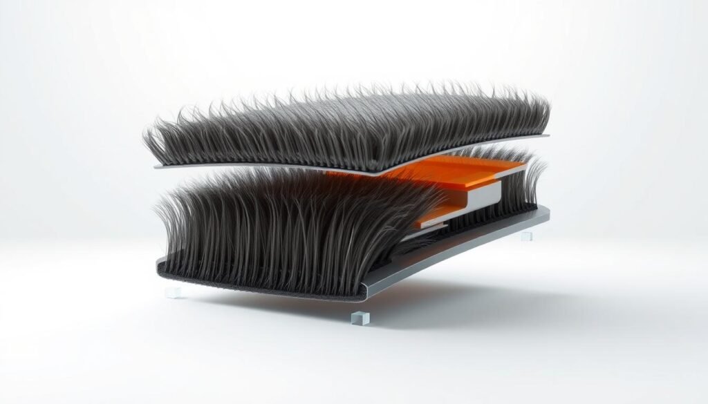 a highly detailed, realistic, and technically accurate 3D render of a hair patch system for men, shown in an exploded view to reveal its internal structure and components. The patch is shown against a clean, bright, and neutral background, with soft, directional lighting that accentuates the textures and materials. The patch is positioned at an angle to provide a clear, unobstructed view of its design, showcasing the intricate details of the hair follicles, the adhesive backing, and the underlying support structure. The render is of the highest quality, with meticulous attention to precision, clarity, and technical accuracy, capturing the essence of this hair restoration solution for men. a highly detailed, realistic, and technically accurate 3D render of a hair patch system for men, shown in an exploded view to reveal its internal structure and components. The patch is shown against a clean, bright, and neutral background, with soft, directional lighting that accentuates the textures and materials. The patch is positioned at an angle to provide a clear, unobstructed view of its design, showcasing the intricate details of the hair follicles, the adhesive backing, and the underlying support structure. The render is of the highest quality, with meticulous attention to precision, clarity, and technical accuracy, capturing the essence of this hair restoration solution for men.