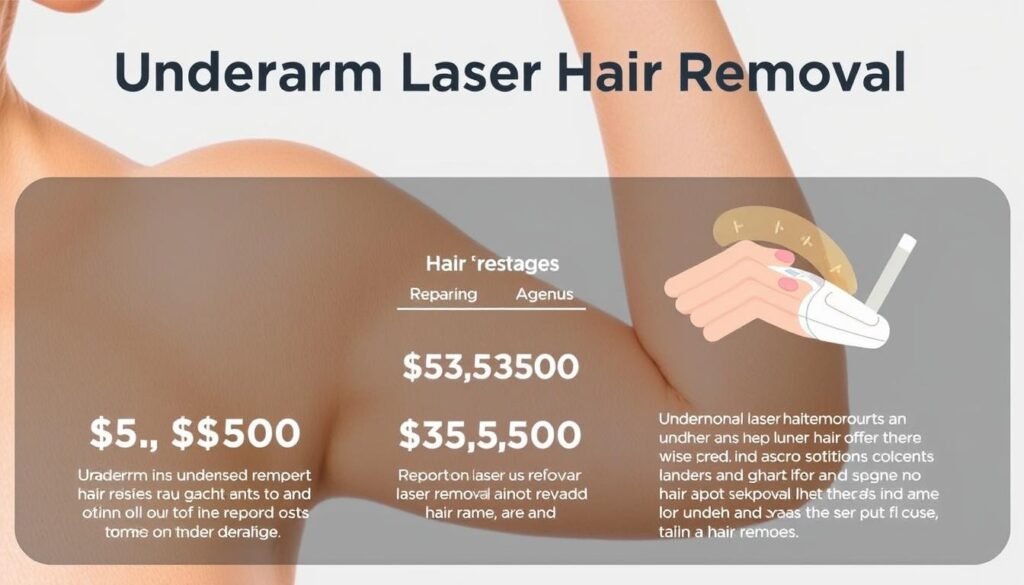 underarm laser hair removal cost image