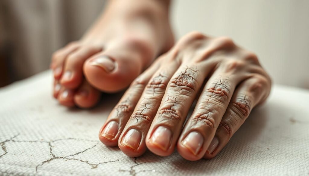 Cracked Skin on Hands and Feet