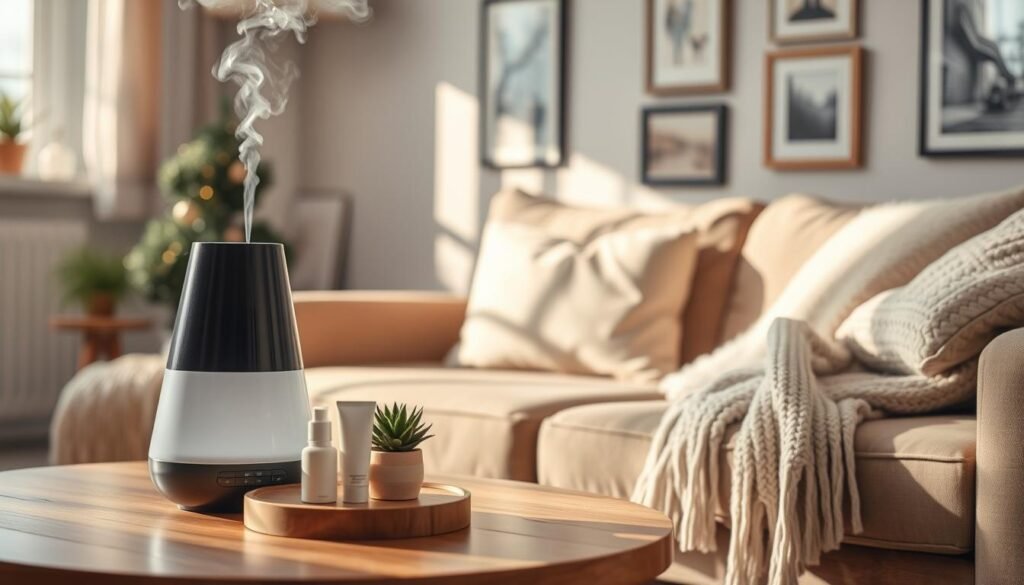 Indoor air quality improvement with humidifier for protecting skin in winter Indoor air quality improvement with humidifier for protecting skin in winter