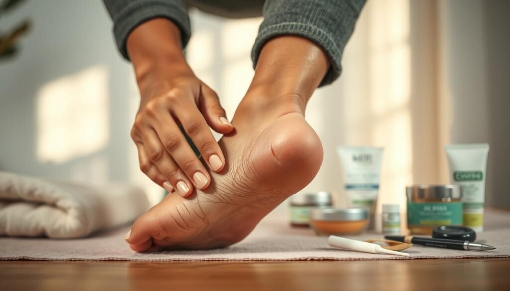 cracked heel repair treatment application cracked heel repair treatment application