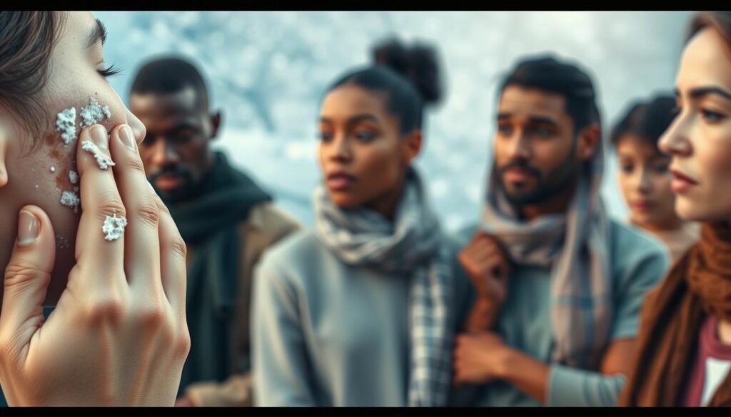 seasonal changes affecting skin health and peeling