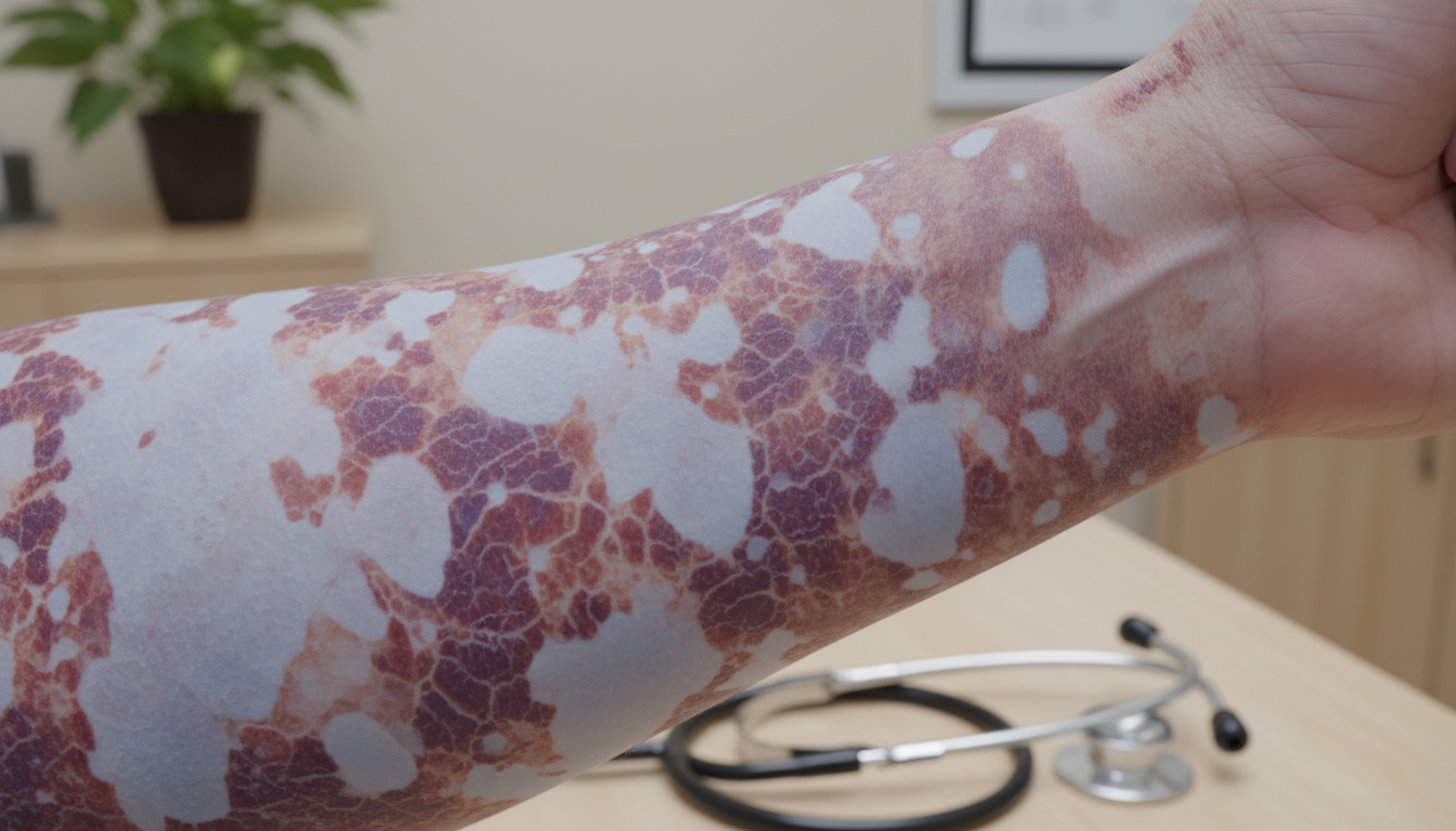 causes of mottled skin