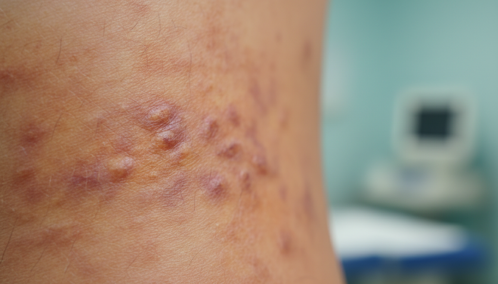 liver disease skin impact