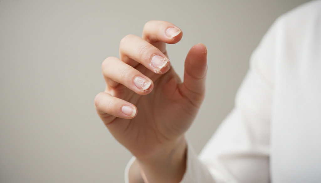 skin around fingernails peeling